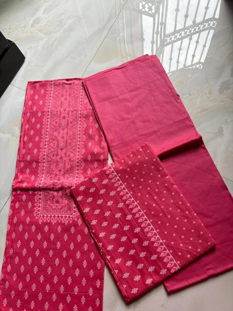 Red Kalam Kari Fabric – Handcrafted Heritage Art on Cotton | WearLiva