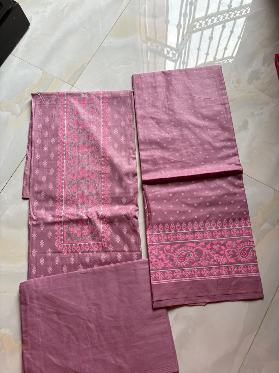 Pinky Kalam Kari Fabric – Handcrafted Heritage Art on Cotton | WearLiva