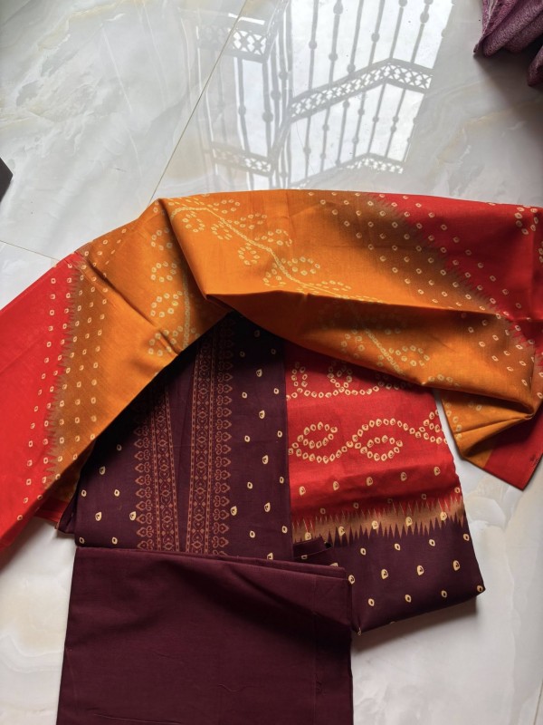 Sanda Oil Kalam Kari Fabric – Handcrafted Heritage Art on Cotton | WearLiva